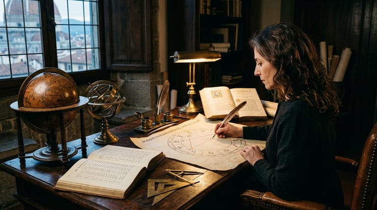 Helena Marchetti à son cabinet